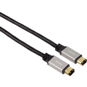 Hama FireWire Cable IEEE1394a Connector 6–Pin Male to 6–Pin 2 M Hama FireWire Cable IEEE1394a Connector 6–Pin Male to 6–Pin 2 M