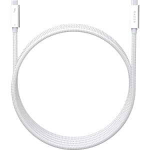 Razer Thunderbolt 4 Cable Thunderbolt 4 Cable (Up to 40 Gigabits per second, up to 8K Resolutions, up to 100W Charging, Ultimate Compatibility) White 0.8M Razer Thunderbolt 4 Cable Thunderbolt 4 Cable (Up to 40 Gigabits per second, up to 8K Resolutions, up to 100W Charging, Ultimate Compatibility) White 0.8M