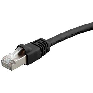 Monoprice - 124360 Cat6A Ethernet Patch Cable - Network Internet Cord - RJ45, 550Mhz, STP, Pure Bare Copper Wire, 10G, 26AWG, 10ft, Black