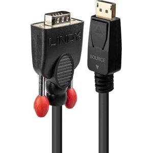 LINDY 0.5m DisplayPort to VGA Cable, Black LINDY 0.5m DisplayPort to VGA Cable, Black