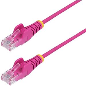 StarTech .com 15m Pink Slim CAT6 Ethernet Cable, Snagless RJ45, LSZH, 28AWG Pure Bare Copper, Slim Network Patch Cable/Cord StarTech .com 15m Pink Slim CAT6 Ethernet Cable, Snagless RJ45, LSZH, 28AWG Pure Bare Copper, Slim Network Patch Cable/Cord