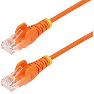 StarTech .com 10m Orange Slim CAT6 Ethernet Cable, Snagless RJ45, LSZH, 28AWG Pure Bare Copper, Slim Network Patch Cable/Cord StarTech .com 10m Orange Slim CAT6 Ethernet Cable, Snagless RJ45, LSZH, 28AWG Pure Bare Copper, Slim Network Patch Cable/Cord