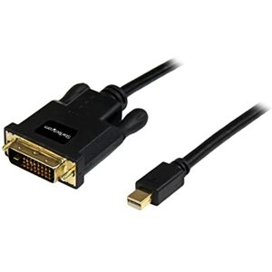 StarTech .com 3 ft Mini DisplayPort to DVI Adapter Cable Mini DP to DVI Video Converter MDP to DVI Cable for Mac / PC 1920x1200 Black (MDP2DVIMM3B) StarTech .com 3 ft Mini DisplayPort to DVI Adapter Cable Mini DP to DVI Video Converter MDP to DVI Cable for Mac / PC 1920x1200 Black (MDP2DVIMM3B)