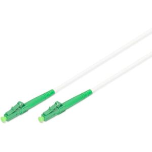 Digitus Fibre optic cable OS2 – 10 m – LC/APC to LC/APC – Armoured – Simplex FO cable – SM single-mode fibre optic LAN cable – Fibre type: 9/125 µ – LSZH – White/green Digitus Fibre optic cable OS2 – 10 m – LC/APC to LC/APC – Armoured – Simplex FO cable – SM single-mode fibre optic LAN cable – Fibre type: 9/125 µ – LSZH – White/green