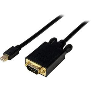 StarTech .com 3 ft Mini DisplayPort to VGA Adapter Cable mDP to VGA Video Converter Mini DP to VGA Cable for Mac / PC 1920x1200 Black (MDP2VGAMM3B) StarTech .com 3 ft Mini DisplayPort to VGA Adapter Cable mDP to VGA Video Converter Mini DP to VGA Cable for Mac / PC 1920x1200 Black (MDP2VGAMM3B)