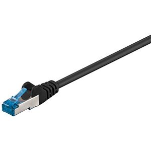 Goobay 92706 CAT 6a Patch Cable, Ethernet Cable, Double Shielded, S-FTP up to 10000 Mbits, 500 Mhz, Halogen-Free Copper Cable, RJ-45 Connectors, Gold Plated Contacts, 30m, Black Goobay 92706 CAT 6a Patch Cable, Ethernet Cable, Double Shielded, S-FTP up to 10000 Mbits, 500 Mhz, Halogen-Free Copper Cable, RJ-45 Connectors, Gold Plated Contacts, 30m, Black