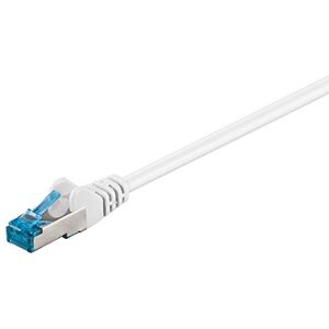 Goobay 92716 CAT 6a Patch Cable Ethernet Cable Double Shielded S-FTP up to 10000 Mbits, 500 Mhz, Halogen-Free Copper Cable, RJ-45 Connectors, Gold-Plated Contacts, 15 m, White Goobay 92716 CAT 6a Patch Cable Ethernet Cable Double Shielded S-FTP up to 10000 Mbits, 500 Mhz, Halogen-Free Copper Cable, RJ-45 Connectors, Gold-Plated Contacts, 15 m, White
