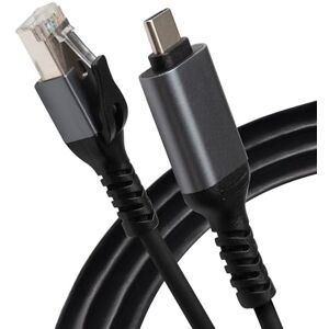 Maplin USB‑C to RJ45 Cat 8 Ethernet Cable 5M, 40Gbps, 2000MHz, Plug & Play, Shielded LAN Cable, Compatible with Cat7/Cat6a/Cat6/Cat5e Maplin USB‑C to RJ45 Cat 8 Ethernet Cable 5M, 40Gbps, 2000MHz, Plug & Play, Shielded LAN Cable, Compatible with Cat7/Cat6a/Cat6/Cat5e