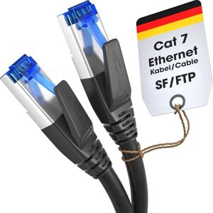 KabelDirekt – Cat 7 Network Cable – 10m – 10 Gigabit LAN Cord & Ethernet Cable – Available in 0.25-30m (suitable for high-speed networks, PC, gaming, switch, router and modem, RJ45 – black) KabelDirekt – Cat 7 Network Cable – 10m – 10 Gigabit LAN Cord & Ethernet Cable – Available in 0.25-30m (suitable for high-speed networks, PC, gaming, switch, router and modem, RJ45 – black)