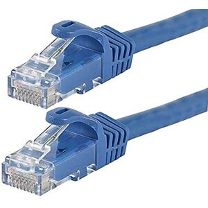 Monoprice Flexboot Cat6 Ethernet Patch Cable Network Internet Cord 30.48M (100ft) Blue, RJ45, Stranded, 550Mhz, UTP, Pure Bare Copper Wire, 24AWG Monoprice Flexboot Cat6 Ethernet Patch Cable Network Internet Cord 30.48M (100ft) Blue, RJ45, Stranded, 550Mhz, UTP, Pure Bare Copper Wire, 24AWG