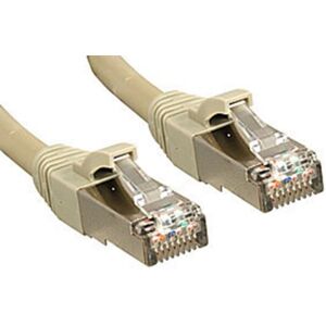 Lindy Model 45585 Network Cable - Shielded, 5m, Grey Beige Lindy Model 45585 Network Cable - Shielded, 5m, Grey Beige