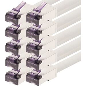 1aTTack.de 0.5m CAT6a Superflex Ethernet Gigabit LAN network cable RJ45 CAT6 A patch cable 10000 Mbit s SFTP PIMF 500 MHz compatible with CAT6 CAT5 white 10 pieces 1aTTack.de 0.5m CAT6a Superflex Ethernet Gigabit LAN network cable RJ45 CAT6 A patch cable 10000 Mbit s SFTP PIMF 500 MHz compatible with CAT6 CAT5 white 10 pieces