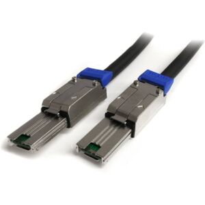 StarTech .com 1m External Mini SAS Cable Serial Attached SCSI SFF-8088 to SFF-8088 2x SFF-8088 (M) 1 meter, Black (ISAS88881) StarTech .com 1m External Mini SAS Cable Serial Attached SCSI SFF-8088 to SFF-8088 2x SFF-8088 (M) 1 meter, Black (ISAS88881)