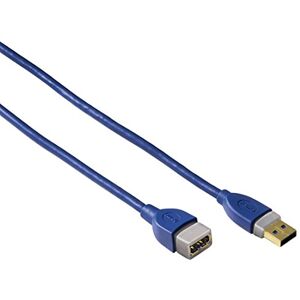 Hama USB 3.0 USB A Cable - 1.80m - Blue Hama USB 3.0 USB A Cable - 1.80m - Blue
