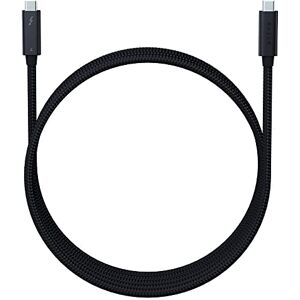 Razer Thunderbolt 4 Cable Thunderbolt 4 Cable (Up to 40 Gigabits per second, up to 8K Resolutions, up to 100W Charging, Ultimate Compatibility) Black 0.8M Razer Thunderbolt 4 Cable Thunderbolt 4 Cable (Up to 40 Gigabits per second, up to 8K Resolutions, up to 100W Charging, Ultimate Compatibility) Black 0.8M