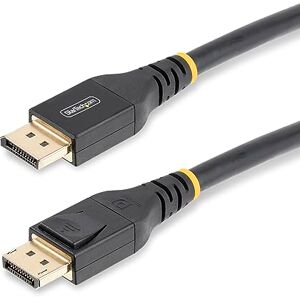 StarTech .com 15.2m (50ft) Active DisplayPort 1.4 Cable, 8K DP Cable with HBR3, HDR10,8K 60Hz, 4K 120Hz M/M DP Cord StarTech .com 15.2m (50ft) Active DisplayPort 1.4 Cable, 8K DP Cable with HBR3, HDR10,8K 60Hz, 4K 120Hz M/M DP Cord
