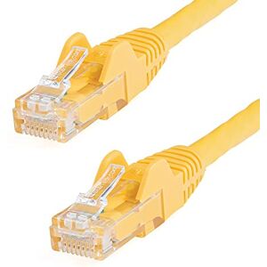 StarTech .com 15m CAT6 Ethernet Cable Yellow CAT 6 Gigabit Ethernet Wire -650MHz 100W PoE++ RJ45 UTP Category 6 Network/Patch Cord Snagless w/Strain Relief Fluke Tested UL/TIA Certified (N6PATC15MYL) StarTech .com 15m CAT6 Ethernet Cable Yellow CAT 6 Gigabit Ethernet Wire -650MHz 100W PoE++ RJ45 UTP Category 6 Network/Patch Cord Snagless w/Strain Relief Fluke Tested UL/TIA Certified (N6PATC15MYL)