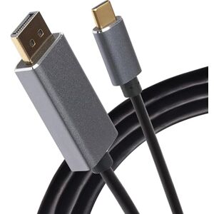 Maplin USB-C to DisplayPort Cable V1.4 8K 60Hz Gold Connectors, 1.8m Maplin USB-C to DisplayPort Cable V1.4 8K 60Hz Gold Connectors, 1.8m