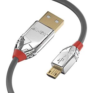 LINDY 5m USB 2.0 Type A to Micro-B Cable, Cromo Line LINDY 5m USB 2.0 Type A to Micro-B Cable, Cromo Line