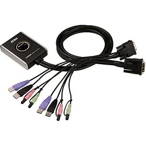 Aten USB DVI/Audio 2 Port Cable KVM Switch with Remote Port Selector CS682 (1920 x 1200 @ 60 Hz), support Windows, Linux, Mac & Sun, Independent switching of the KVM & Audio, UK, 1 KVM Market Leader, Mix Aten USB DVI/Audio 2 Port Cable KVM Switch with Remote Port Selector CS682 (1920 x 1200 @ 60 Hz), support Windows, Linux, Mac & Sun, Independent switching of the KVM & Audio, UK, 1 KVM Market Leader, Mix