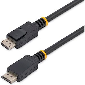 StarTech .com 2m (6ft) DisplayPort 1.2 Cable 4K x 2K Ultra HD VESA Certified DisplayPort Cable DP to DP Cable for Monitor DP Video/Display Cord Latching DP Connectors (DISPL2M) StarTech .com 2m (6ft) DisplayPort 1.2 Cable 4K x 2K Ultra HD VESA Certified DisplayPort Cable DP to DP Cable for Monitor DP Video/Display Cord Latching DP Connectors (DISPL2M)