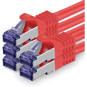 1aTTack.de Cat.7 network cable 2m red 5 pieces Cat7 patch cable (SFTP/PIMF/LSZH) raw cable 10 Gb/s with Rj 45 connector Cat.6a 5 x 2 meters red 1aTTack.de Cat.7 network cable 2m red 5 pieces Cat7 patch cable (SFTP/PIMF/LSZH) raw cable 10 Gb/s with Rj 45 connector Cat.6a 5 x 2 meters red