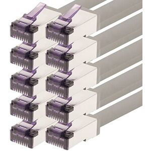 1aTTack.de 0.25m CAT6a Superflex Ethernet Gigabit LAN network cable RJ45 CAT6 A patch cable 10000 Mbit s SFTP PIMF 500 MHz compatible with CAT6 CAT5 gray 10 pieces 1aTTack.de 0.25m CAT6a Superflex Ethernet Gigabit LAN network cable RJ45 CAT6 A patch cable 10000 Mbit s SFTP PIMF 500 MHz compatible with CAT6 CAT5 gray 10 pieces