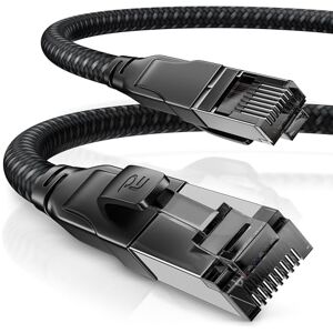 CSL-Computer CSL 2 m CAT 7 Network Cable Black Series Gigabit Ethernet LAN Cable Cotton Jacket 10000 Mbits Patch Cable Cat.7 Raw Cable S FTP PIMF Shielding with RJ 45 Connector Switch Router Modem CSL-Computer CSL 2 m CAT 7 Network Cable Black Series Gigabit Ethernet LAN Cable Cotton Jacket 10000 Mbits Patch Cable Cat.7 Raw Cable S FTP PIMF Shielding with RJ 45 Connector Switch Router Modem