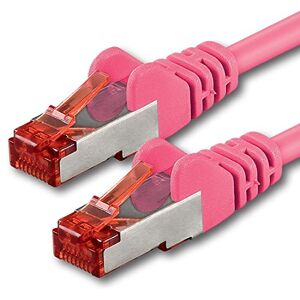 1aTTack.de 30m Cat6 Ethernet Cable Lan Patch Cat 6 Cables Internet Rj45 Plug 1Gbit/s SFTP PIMF for switch, router, modem, computer, gaming, tv, patchfields - magenta - 1 piece 30m 1aTTack.de 30m Cat6 Ethernet Cable Lan Patch Cat 6 Cables Internet Rj45 Plug 1Gbit/s SFTP PIMF for switch, router, modem, computer, gaming, tv, patchfields - magenta - 1 piece 30m