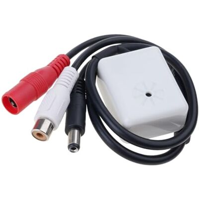 Bottone Security Microphones with High Sensitivity Sound Pickup Device for NVR Enhanceds Surveillances Weatherproof Microphones Bottone Security Microphones with High Sensitivity Sound Pickup Device for NVR Enhanceds Surveillances Weatherproof Microphones