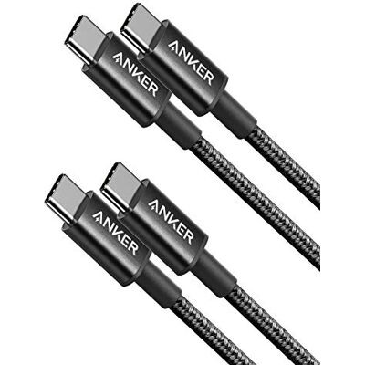 Anker - 2 Pack Nylon USB-C Cable - 3.3ft - 60W - Cable Anker - 2 Pack Nylon USB-C Cable - 3.3ft - 60W - Cable
