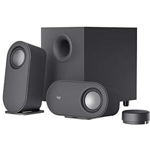 Logitech Z407 Bluetooth Computer Speakers with Subwoofer and Wireless Control, Immersive Sound, Premium Audio with Multiple Inputs, USB Speakers Black Logitech Z407 Bluetooth Computer Speakers with Subwoofer and Wireless Control, Immersive Sound, Premium Audio with Multiple Inputs, USB Speakers Black