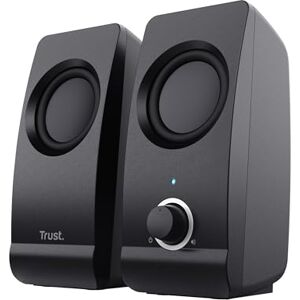 Trust Remo 2.0 PC Speakers, 16W (8W RMS), USB Powered, Jack 3.5mm, Stereo Speaker Set with Volume Control, Compact Sound System for Computer and Laptop Black Trust Remo 2.0 PC Speakers, 16W (8W RMS), USB Powered, Jack 3.5mm, Stereo Speaker Set with Volume Control, Compact Sound System for Computer and Laptop Black