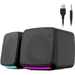 Aysoi PC Speakers, USB Powered Speaker Set, Jack AUX 3.5mm,Portable Mini Speaker for Laptop Smartphones MAC, Colorful RGB Lights Aysoi PC Speakers, USB Powered Speaker Set, Jack AUX 3.5mm,Portable Mini Speaker for Laptop Smartphones MAC, Colorful RGB Lights