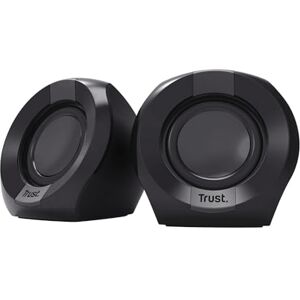 Trust Polo Compact PC Speakers 2.0, 8W (4W RMS), USB Powered Speaker Set, Jack AUX 3.5mm, Inline Control, Small Stereo Computer Speakers for PC Desktop/Laptop Black Trust Polo Compact PC Speakers 2.0, 8W (4W RMS), USB Powered Speaker Set, Jack AUX 3.5mm, Inline Control, Small Stereo Computer Speakers for PC Desktop/Laptop Black