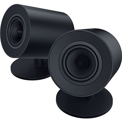 Razer Nommo V2 X Full-Range 2.0 PC Gaming Speakers (Two 3” Full-Range Drivers, THX Spatial Audio, Max Sound Pressure Level of 96dB, Cross-Platform Compatibility) Black Razer Nommo V2 X Full-Range 2.0 PC Gaming Speakers (Two 3” Full-Range Drivers, THX Spatial Audio, Max Sound Pressure Level of 96dB, Cross-Platform Compatibility) Black