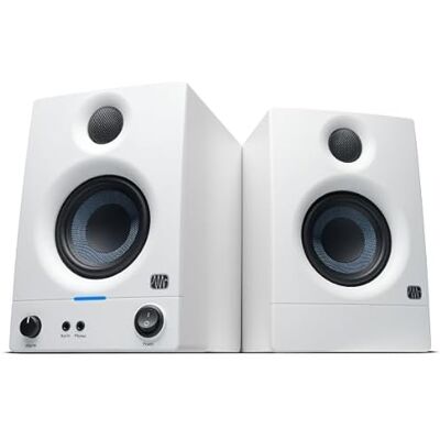 PreSonus Eris 3.5 Gen 2 Studio Monitor Desktop Speakers, Pair, 3.5-inch, 50W, Ideal for Home Multimedia, Gaming and Music Production, White PreSonus Eris 3.5 Gen 2 Studio Monitor Desktop Speakers, Pair, 3.5-inch, 50W, Ideal for Home Multimedia, Gaming and Music Production, White