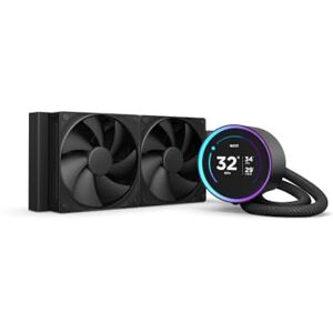 NZXT Kraken Elite 240 AIO CPU Liquid Cooler 240mm Radiator 2 x F120P Fans Customizable 2.72" IPS LCD Turbine Pump Intel® LGA 1700, 1200/115X, 1851 AMD® AM5, AM4 Black NZXT Kraken Elite 240 AIO CPU Liquid Cooler 240mm Radiator 2 x F120P Fans Customizable 2.72" IPS LCD Turbine Pump Intel® LGA 1700, 1200/115X, 1851 AMD® AM5, AM4 Black