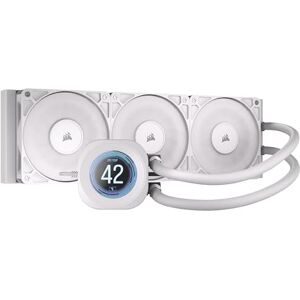 Corsair NAUTILUS 360 RS LCD Liquid CPU Cooler – 2.1" IPS LCD Screen, 360mm AIO, Low-Noise, Daisy-Chain, Intel LGA 1851/1700, AMD AM5/AM4 – 3x RS120 Fans Included – White Corsair NAUTILUS 360 RS LCD Liquid CPU Cooler – 2.1" IPS LCD Screen, 360mm AIO, Low-Noise, Daisy-Chain, Intel LGA 1851/1700, AMD AM5/AM4 – 3x RS120 Fans Included – White