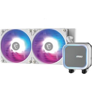 MSI MAG CORELIQUID A13 240 AIO CPU Liquid Cooler Full CPU Coverage, Improved Water Channel Design, Minimalism Meets Illumination, CycloBlade 7, Split-Flow Radiator, Rifle Bearing Fans MSI MAG CORELIQUID A13 240 AIO CPU Liquid Cooler Full CPU Coverage, Improved Water Channel Design, Minimalism Meets Illumination, CycloBlade 7, Split-Flow Radiator, Rifle Bearing Fans