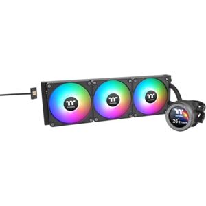 Thermaltake TH420 V2 Ultra EX ARGB Sync CPU Liquid Cooler/All-In-One Liquid Cooling System/Water Block 2.1" LCD/Fan 140 * 3/Magnetic Quick Connection/PWM 500~1800 RPM/MB ARGB Sync Control/LCD Software Control Thermaltake TH420 V2 Ultra EX ARGB Sync CPU Liquid Cooler/All-In-One Liquid Cooling System/Water Block 2.1" LCD/Fan 140 * 3/Magnetic Quick Connection/PWM 500~1800 RPM/MB ARGB Sync Control/LCD Software Control