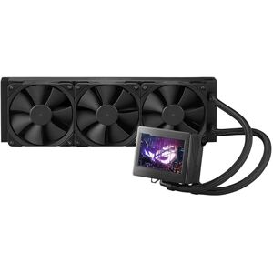 Asus ROG Ryujin III 360 all-in-one liquid CPU cooler with 3.5" LCD, Asetek 8th gen pump, pump embedded fan and Noctua 2000 PWM 120mm radiator fans. Asus ROG Ryujin III 360 all-in-one liquid CPU cooler with 3.5" LCD, Asetek 8th gen pump, pump embedded fan and Noctua 2000 PWM 120mm radiator fans.