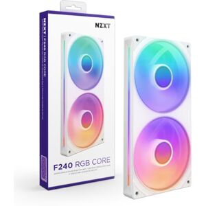 NZXT F240 RGB Core - 240mm Fan Unit with RGB Lights - High Static Pressure & Airflow - White NZXT F240 RGB Core - 240mm Fan Unit with RGB Lights - High Static Pressure & Airflow - White