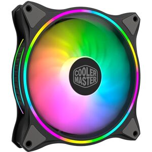 Cooler Master MasterFan MF140 Halo ARGB Dual Ring Addressable RGB Lighting, Case and Cooling Hybrid Fan Blade Design with Jam Sensor Protection and Vibration Dampening Frame 140 mm Cooler Master MasterFan MF140 Halo ARGB Dual Ring Addressable RGB Lighting, Case and Cooling Hybrid Fan Blade Design with Jam Sensor Protection and Vibration Dampening Frame 140 mm