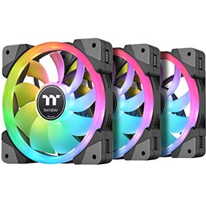 Thermaltake SWAFAN EX 14 RGB PC Cooling Fan, 3 Pack, 500~2000 RPM, Magnetic Connection, Reversable Blades, Controller Included, CL-F144-PL14SW-A, 140mm, Black Thermaltake SWAFAN EX 14 RGB PC Cooling Fan, 3 Pack, 500~2000 RPM, Magnetic Connection, Reversable Blades, Controller Included, CL-F144-PL14SW-A, 140mm, Black
