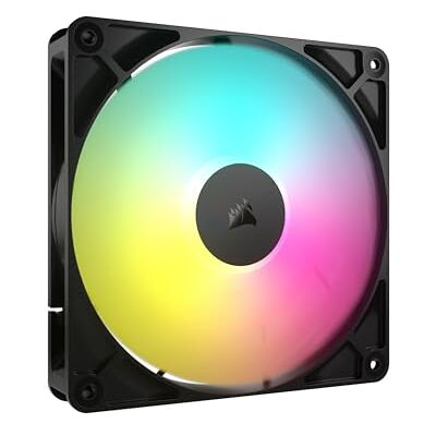 Corsair RS140 ARGB 140mm PWM Fan – Daisy-Chain Connection – Low-Noise – Magnetic Dome Bearing – Single Pack – Black Corsair RS140 ARGB 140mm PWM Fan – Daisy-Chain Connection – Low-Noise – Magnetic Dome Bearing – Single Pack – Black