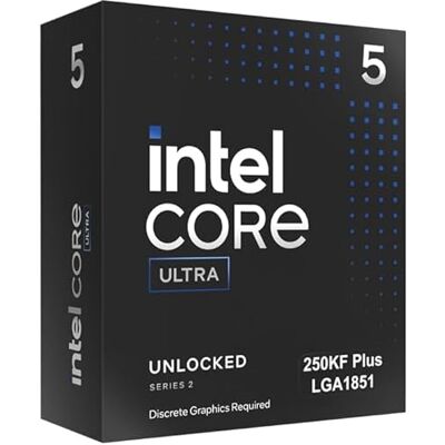 Intel Core Ultra 5 Processor 250KF Plus, 5.3 GHz Max Turbo, LGA1851, PCIe 5.0, DDR5 Support Intel Core Ultra 5 Processor 250KF Plus, 5.3 GHz Max Turbo, LGA1851, PCIe 5.0, DDR5 Support