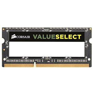 Corsair Value Select SODIMM 4GB (1x4GB) DDR3 1333MHz C9 Memory for Laptop/Notebooks Black Corsair Value Select SODIMM 4GB (1x4GB) DDR3 1333MHz C9 Memory for Laptop/Notebooks Black