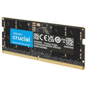 Crucial DDR5 RAM 16GB 5600MHz SODIMM, Laptop Computer Memory, Mini PC (or 5200MHz, 4800MHz) CL46 CT16G56C46S5 Crucial DDR5 RAM 16GB 5600MHz SODIMM, Laptop Computer Memory, Mini PC (or 5200MHz, 4800MHz) CL46 CT16G56C46S5
