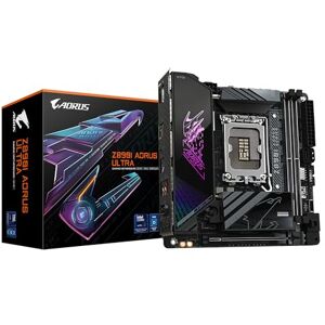 Gigabyte Z890I AORUS ULTRA Motherboard Supports Intel Core Ultra (Series 2) CPUs, 8+1+2 phases VRM, up to 8800MHz DDR5 (OC), 1xPCIe 5.0 + 1xPCIe 4.0, Wi-Fi 7, 2.5GbE LAN, Thunderbolt 4 Gigabyte Z890I AORUS ULTRA Motherboard Supports Intel Core Ultra (Series 2) CPUs, 8+1+2 phases VRM, up to 8800MHz DDR5 (OC), 1xPCIe 5.0 + 1xPCIe 4.0, Wi-Fi 7, 2.5GbE LAN, Thunderbolt 4
